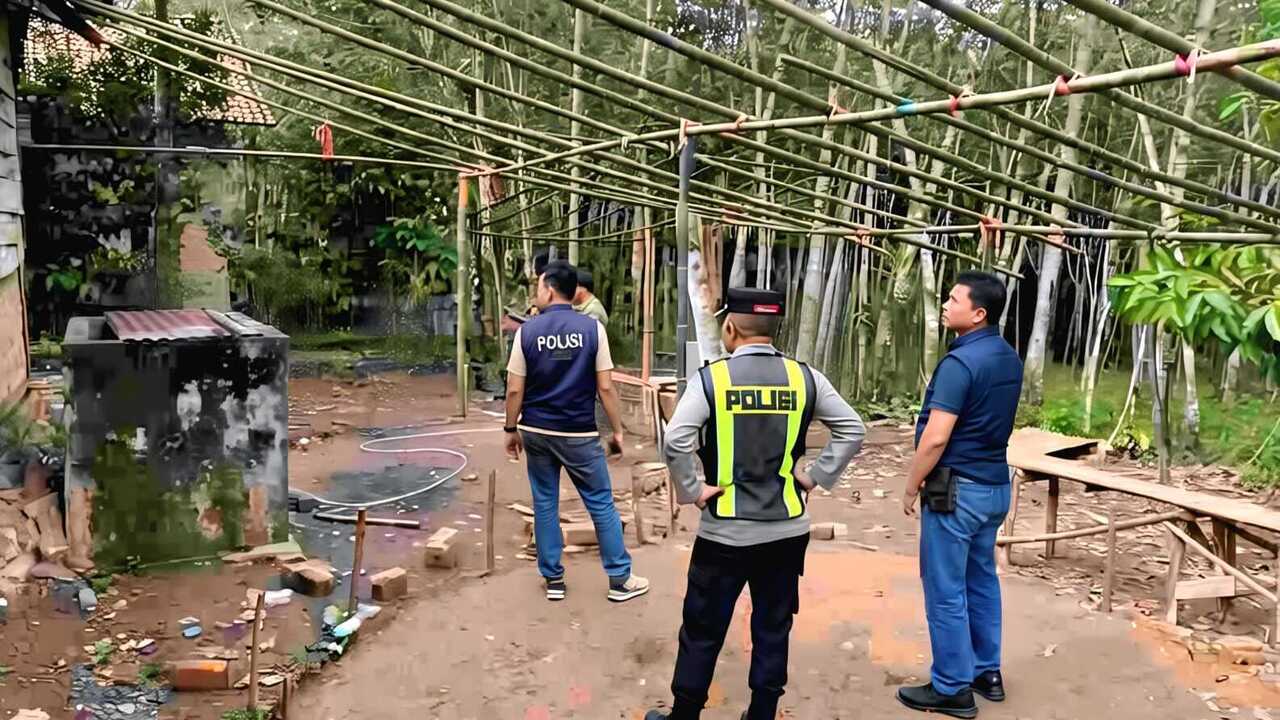 Polres OKU Bongkar Arena Judi Sabung Ayam di Desa Banuayu