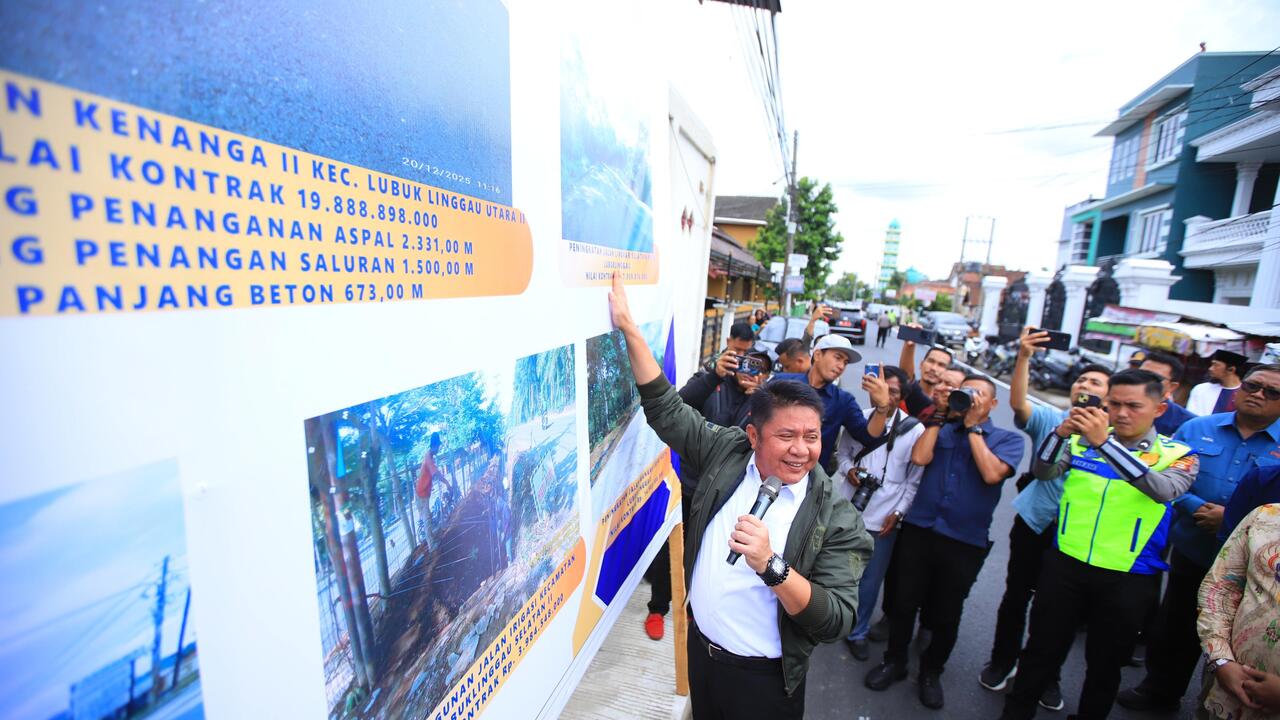 Tinjau Proyek Jalan di Lubuk Linggau, Herman Deru Tegaskan Komitmen Pemerataan Pembangunan