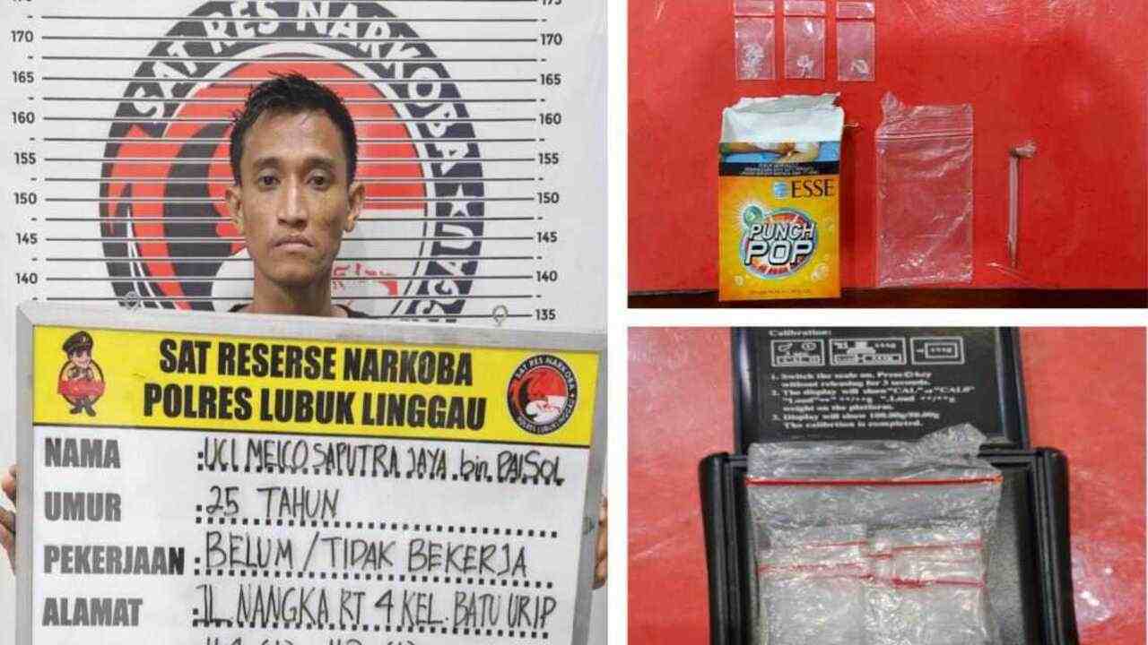Pengedar Narkotika di Kenanga Dicomot Polisi, Barang Buktinya Ditemukan Disini!