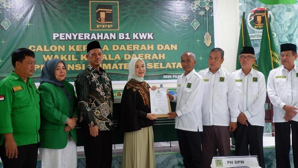 Resmi, PPP Dukung Hj Ngesti Ridho – H Mat Amin di Pilkada Prabumulih 2024