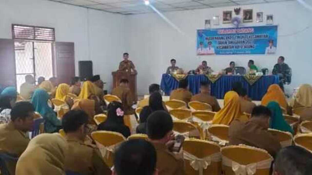 Musrenbang Dibuka, Camat Kayuagung Harapkan Pemerataan Pembangunan