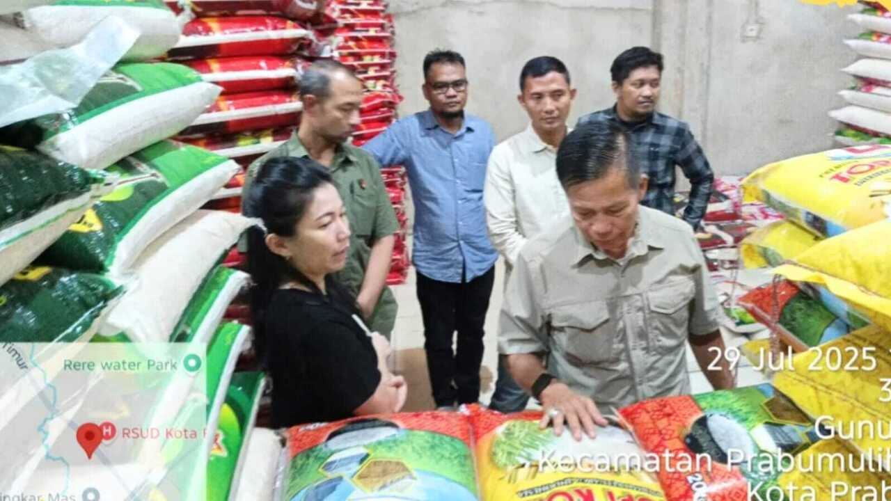 Antisipasi Peredaran Beras Oplosan, Disperindag Prabumulih Gelar Sidak