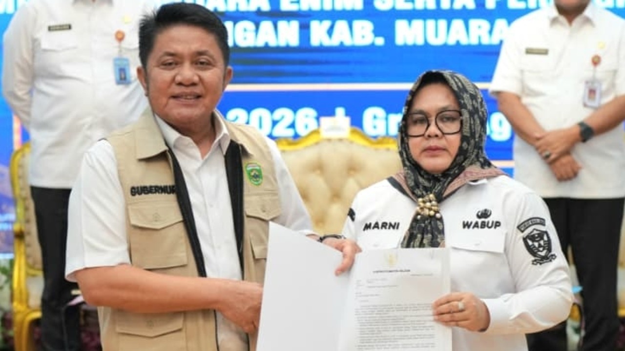 Gubernur Sumsel Tunjuk  Sumarni Sebagai Plt Bupati Muara Enim