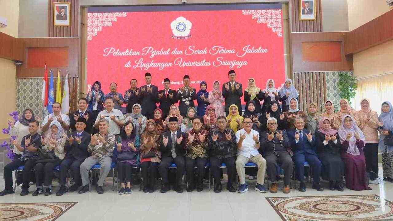 Rektor UNSRI Lantik Pejabat Baru Periode 2026–2031, Perkuat Kolaborasi dan Kinerja Akademik