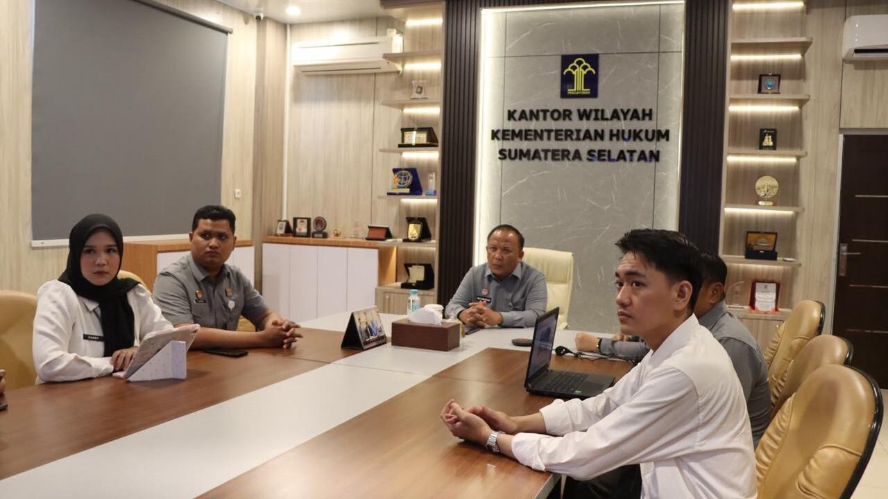 Kemenkum Sumsel Ikuti DSK Strategi Implementasi Standar Layanan Bantuan Hukum