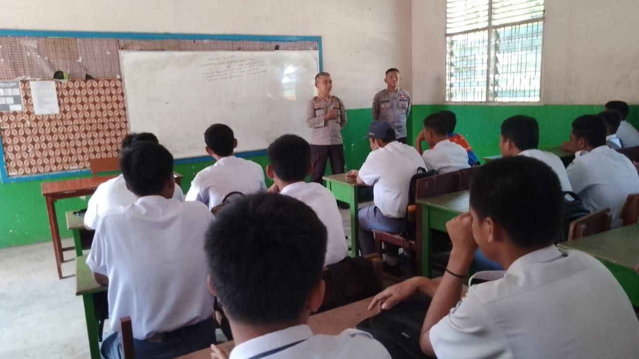 Tingkatkan Kesadaran Hukum di Kalangan Pelajar, Satbinmas Polres Prabumulih Gelar Penyuluhan Kamtibmas
