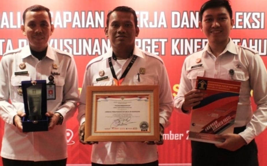 Berhasil Capai Predikat WBK, Lapas Kelas IIA Banyuasin Terima Penghargaan dari Menkumham