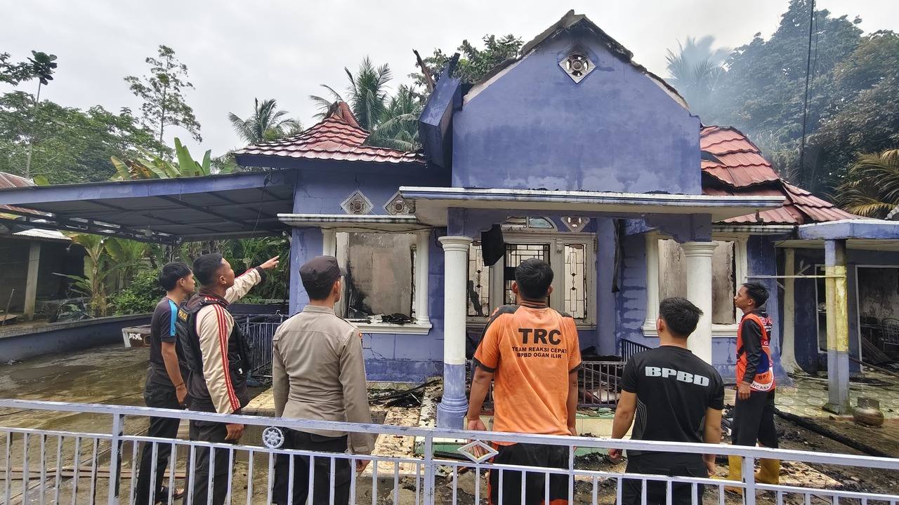 Rumah Warga di Kota Daro I Ludes Terbakar, Kerugian Capai Rp 500 Juta