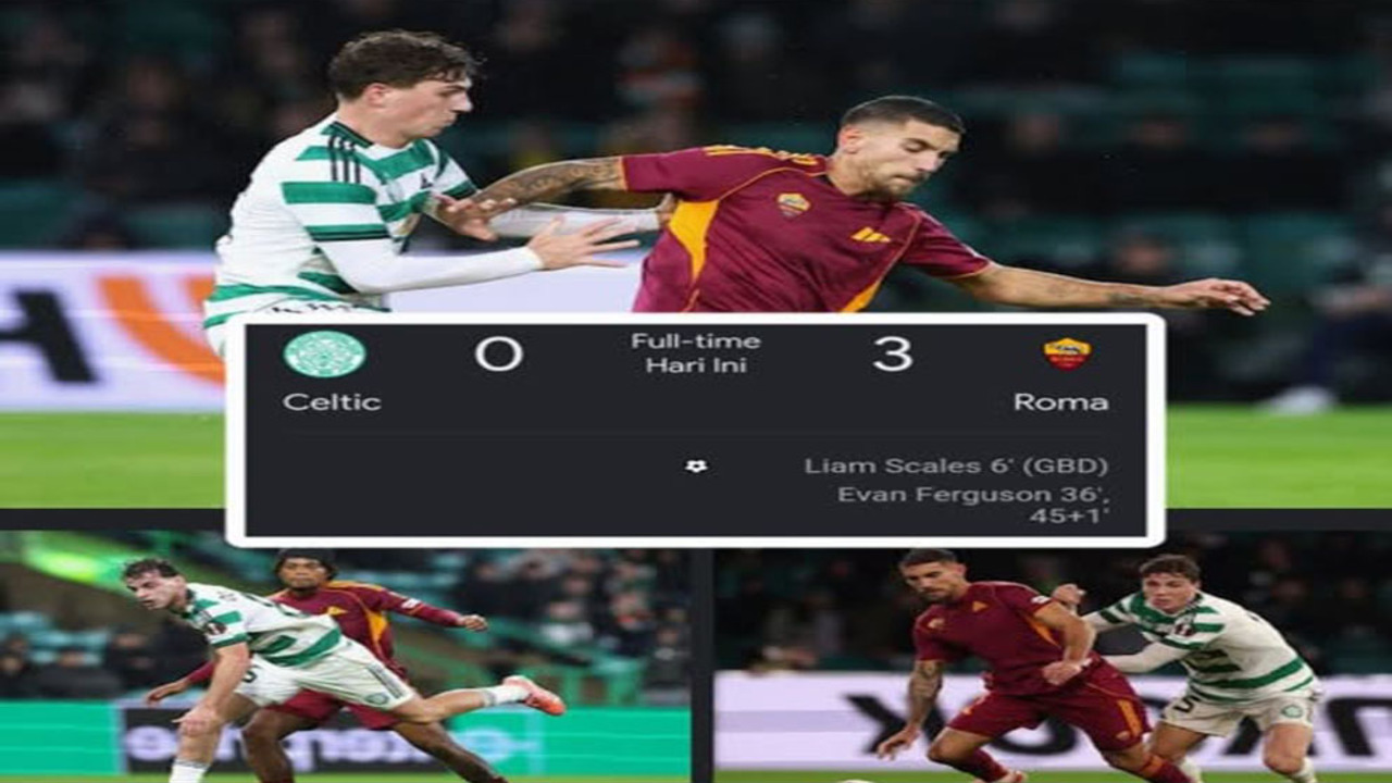 Hasil Liga Eropa: Roma Bungkam Celtic 3-0, Ferguson Bersinar dan Celtic Gagal Penalti!