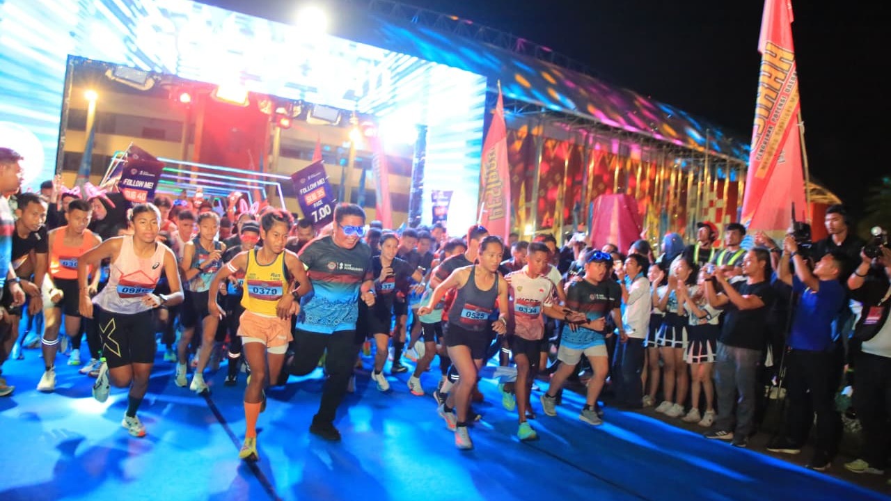 Antusias Meledak di BSB Night Run 2025, Pemprov Sumsel Ingin Jadikan Agenda Sport Tourism Tahunan.