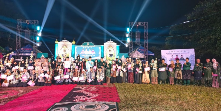 PLN ULP Seberang Kota Sukses Jaga Keandalan Listrik Tanpa Kedip di Malam Penutupan MTQ Kecamatan Danau Teluk