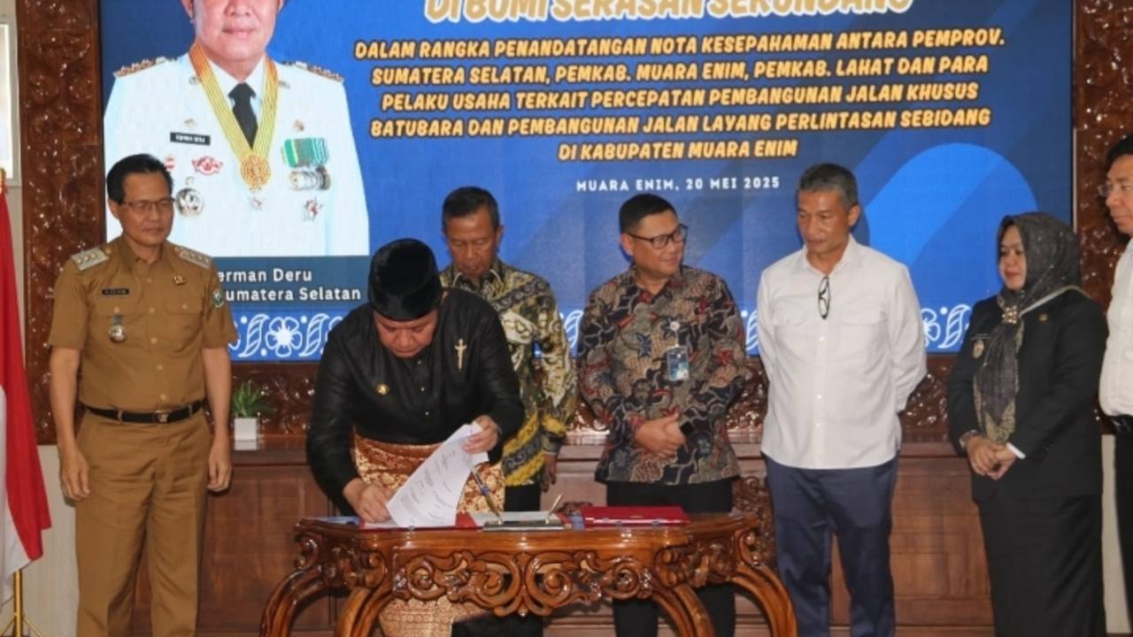 Dorong Percepatan Pembangunan Jalan Khusus Batu Bara dan 5 Flyover di Muara Enim