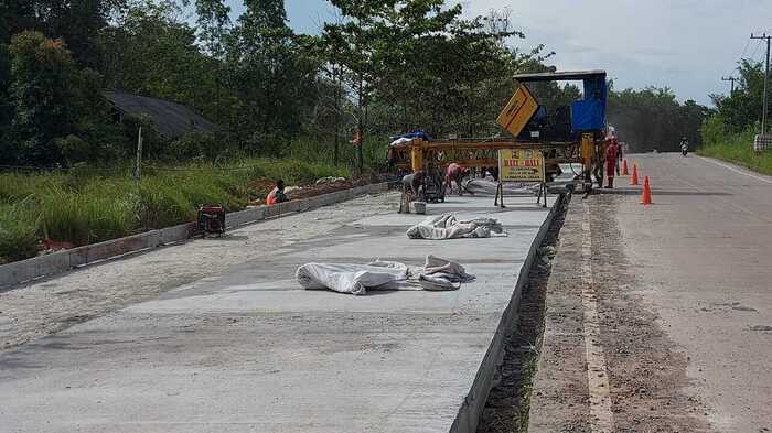 Target September 2024 Selesai, Perbaikan Jalan Lingkar Baru Selesai 1,5 KM
