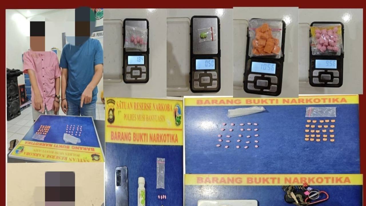 2 Pengedar Narkoba di Sungai Lilin diamankan