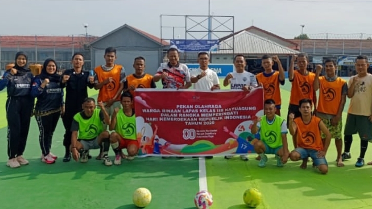 Porsenap HUT RI Tumbuhkan Kebersamaan dan Kekompakkan Warga Binaan Lapas Kayuagung