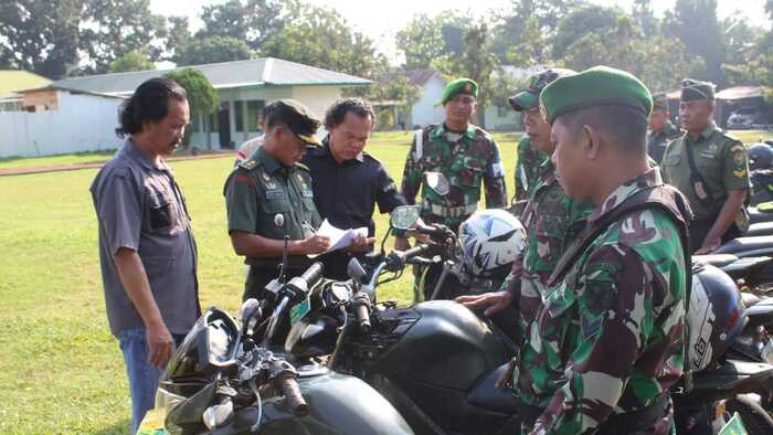 Pastikan Kendaraan Dinas Dalam Kondisi Baik, Kodim 0402/OKI Gelar Pengecekkan