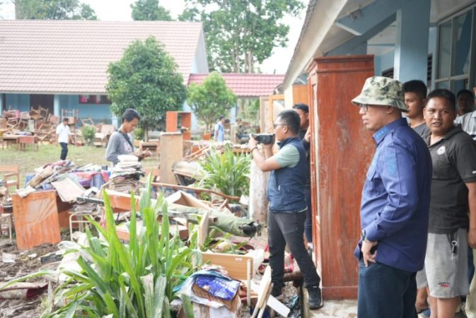  Pemkab OKU Segera Rehabilitasi Ringan Sekolah Terdampak Banjir