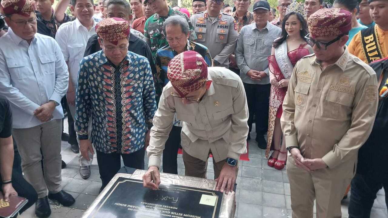 Fadli Zon Resmikan Museum Situs Gua Harimau Terbesar Kedua di Indonesia