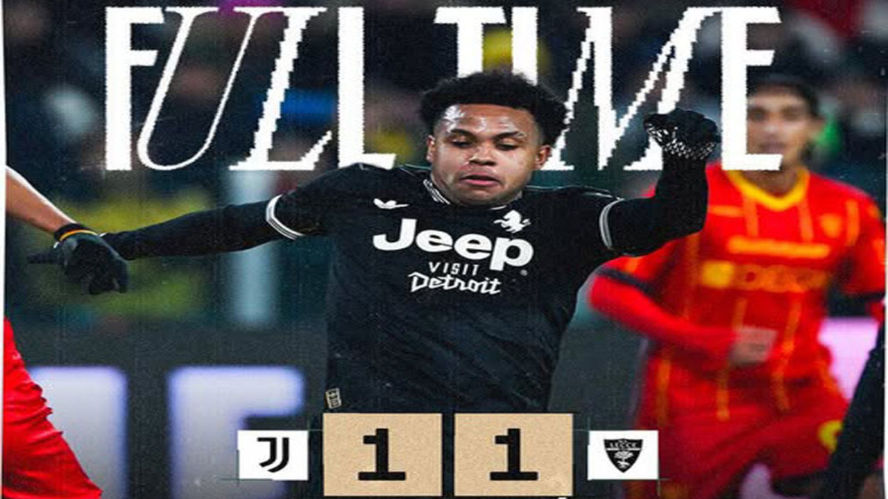 Hasil Juventus vs Lecce: Juventus Ditahan Lecce 1-1.