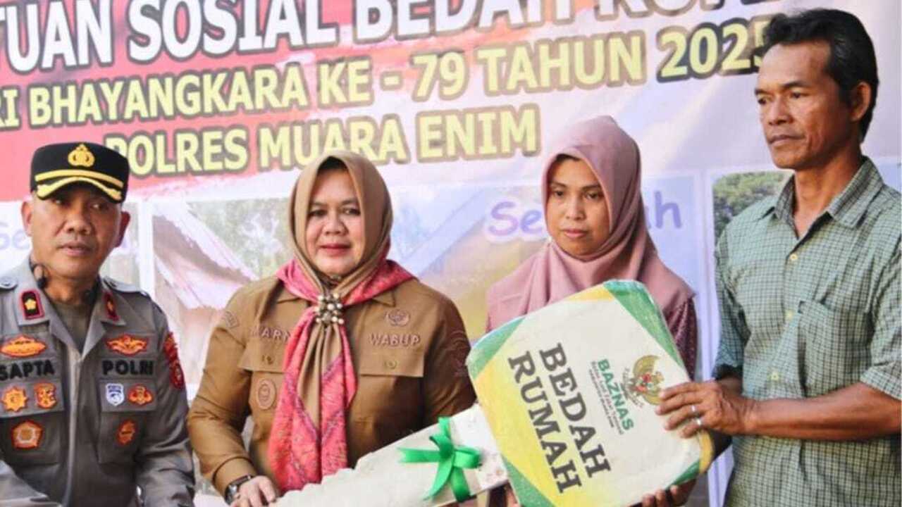 Wabup Sumarni Apresiasi Kepedulian Polres Muara Enim