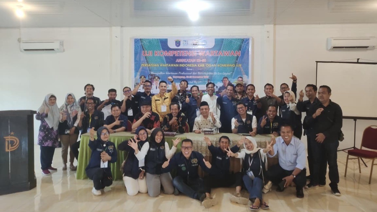 UKW Perdana PWI OKI Sukses Digelar, Aat Surya Safaat: Ini Awal Menjaga Marwah Profesi