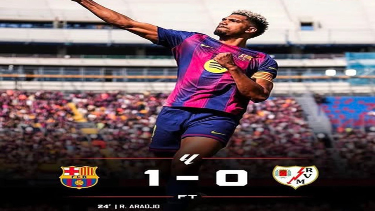 Hasil La Liga Spanyol: Barcelona Menang Tipis 1-0 atas Rayo Vallecano, Kokoh di Puncak
