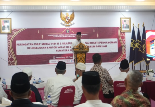 Jalin Silaturahmi, Kakanwil Kemenkumham Sumsel Sapa Purna Bhakti Pengayoman