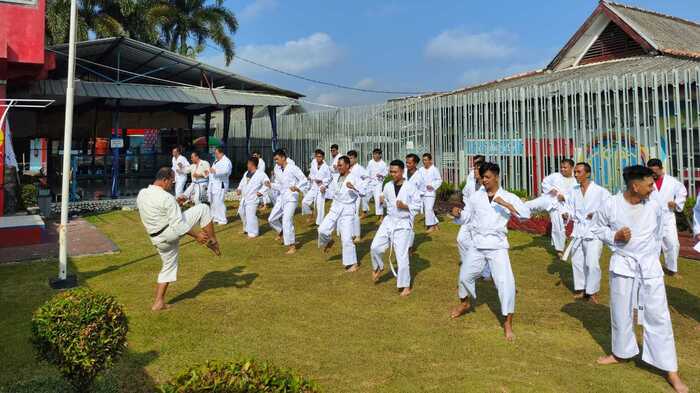 Tingkatkan Kemampuan Beladiri, Rutan Prabumulih Rutin Latihan Kempo