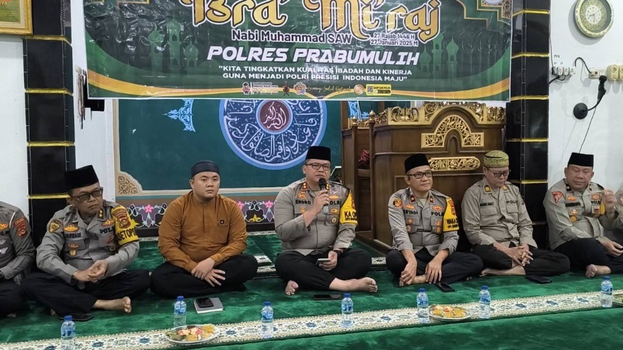 Peringati Isra Mikraj, Kapolres Prabumulih Momentum Mendekatkan Diri Kepada Allah dan Meneladani Akhlak Rasul