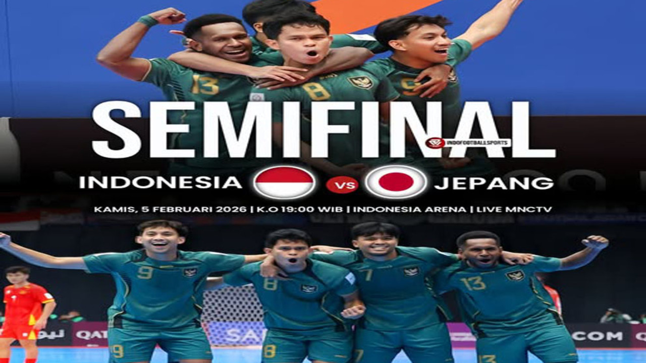 Semifinal AFC Futsal 2026: Indonesia vs Jepang, Ujian Terberat Garuda Menuju Final.
