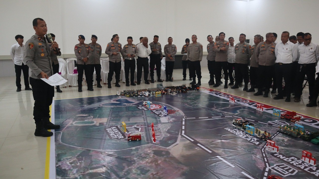 Polres Ogan Ilir Gelar Tactical Floor Game, Benarkah Akan Ada Demo?