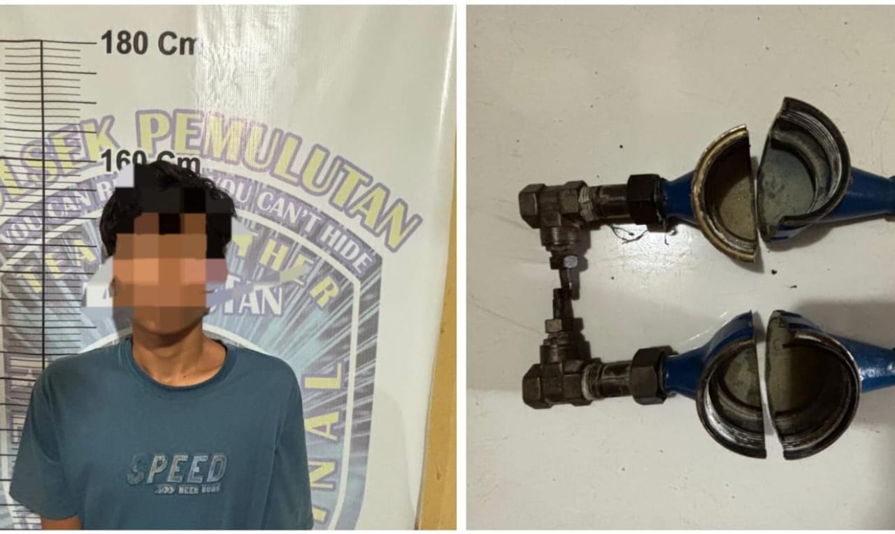 Meresahkan, Pria di Ogan Ilir Diciduk Polisi Setelah Curi Water Meter milik PDAM