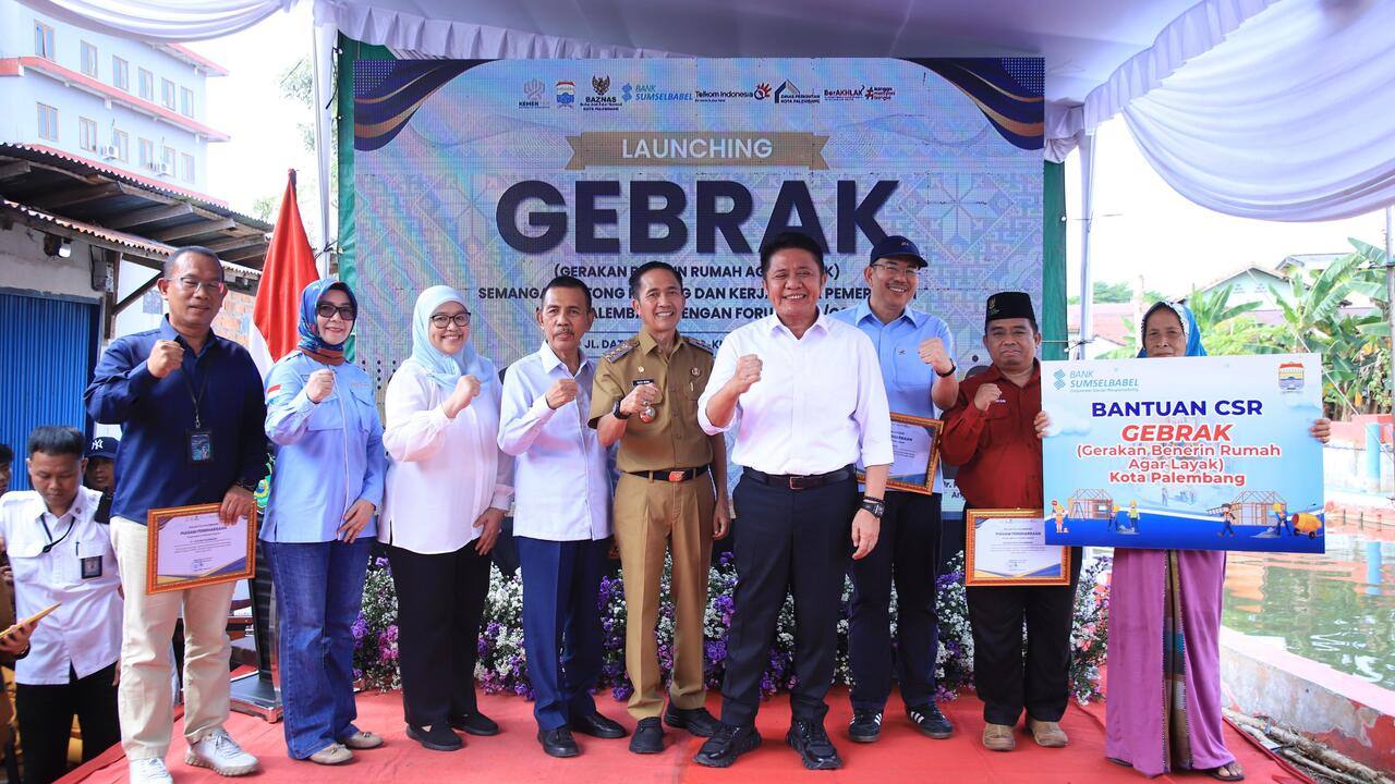 Dukung Program 3 Juta Rumah Presiden Prabowo, Gubernur Herman Deru Launching Gebrak Kota Palembang