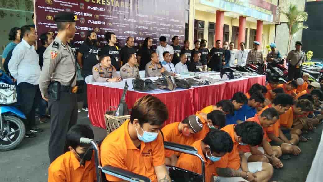 Polrestabes Palembang Ungkap 96 Laporan dan 29 Tersangka, Ini Kasusnya...