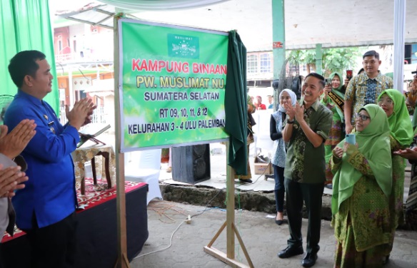 Kampung Binaan PW Muslimat NU Sumsel Dikukuhkan, Pj Walikota Palembang Minta Jangan Hanya Jadi Simbol