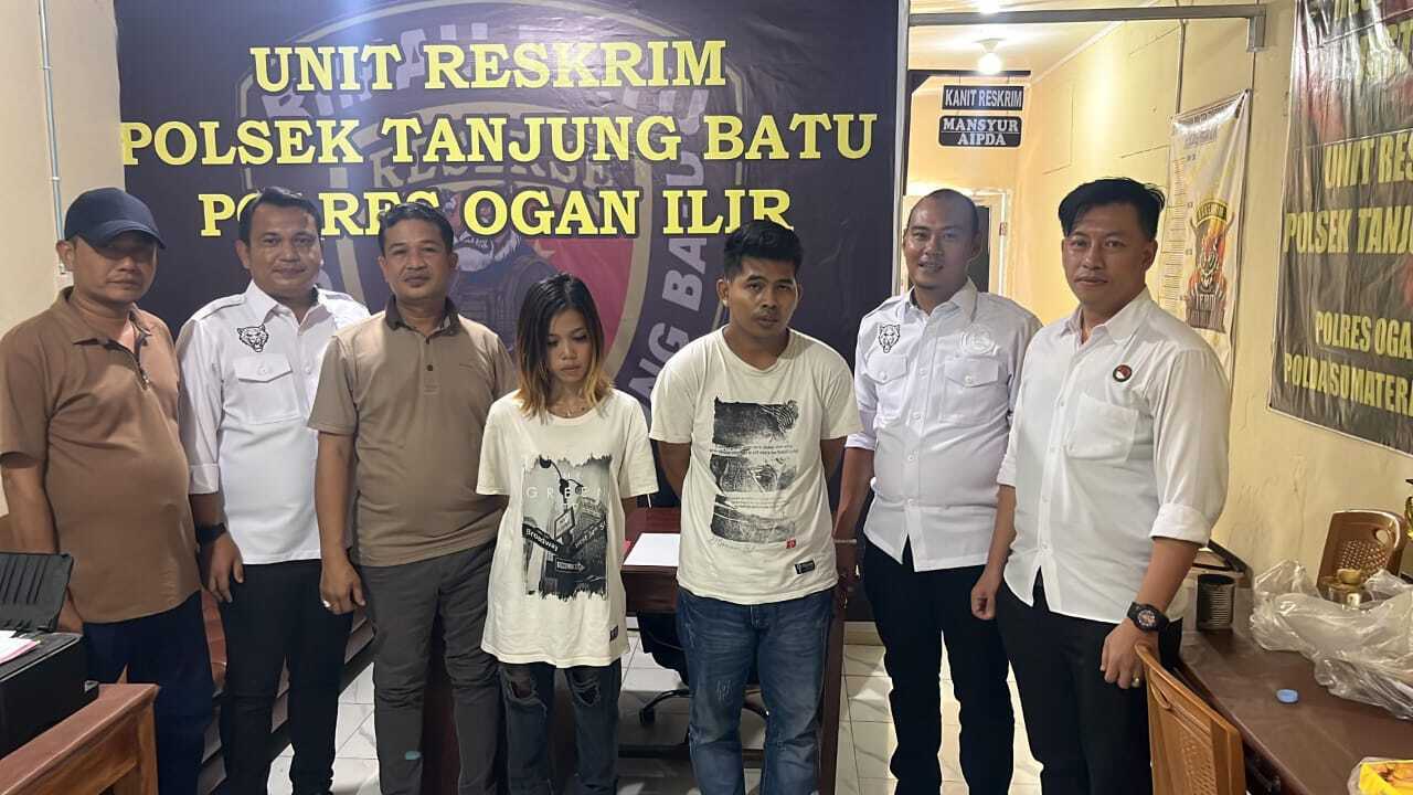 Polsek Tanjung Batu Bekuk Dua Pelaku Transaksi Sabu di Tengah Malam
