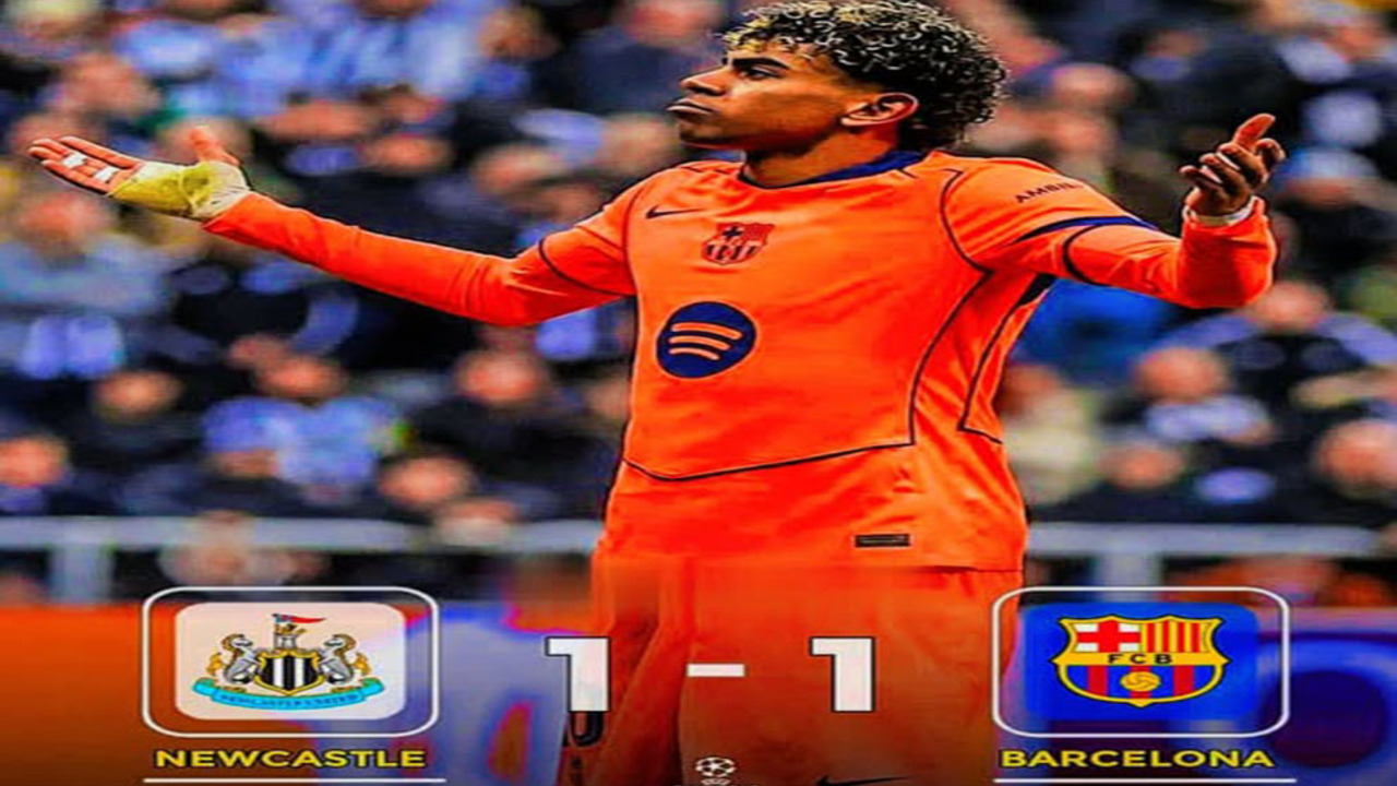 Hasil Liga Champions: Duel Sengit Barcelona vs Newcastle Berakhir 1-1.