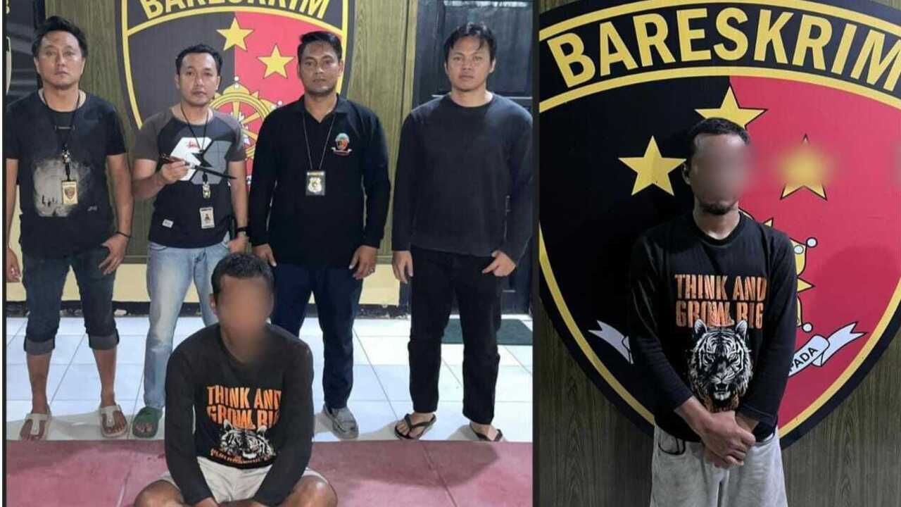 Polsek Indralaya Ringkus Pria Bawa Pisau 29 Cm di Depan SPBU
