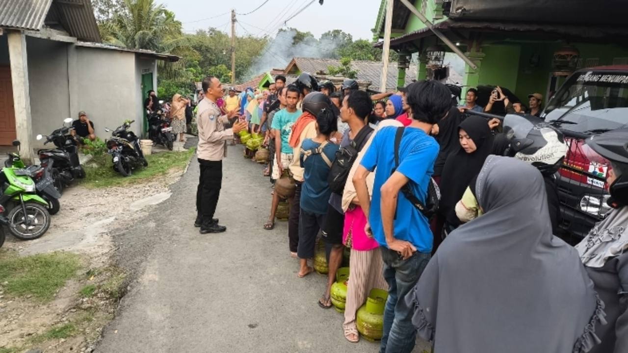 Polres Muara Enim Kawal Distribusi LPG 3 Kg 