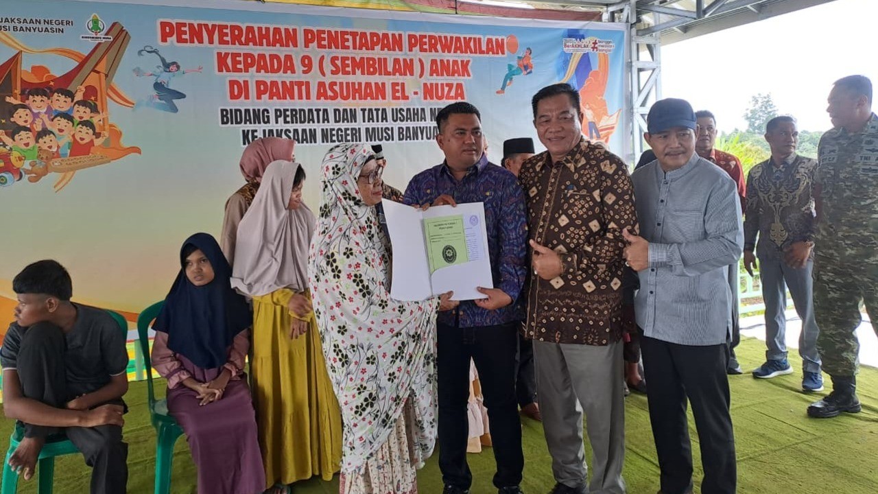 Kejari Muba Tegaskan Perlindungan Anak, 9 Anak El-Nuza Terima Penetapan Perwalian