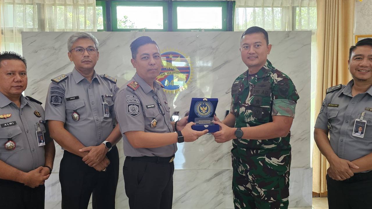 Perkuat Sinergitas dan Jalin Silaturahmi, Karutan Baturaja Kunjungi Dandim 0403/OKU