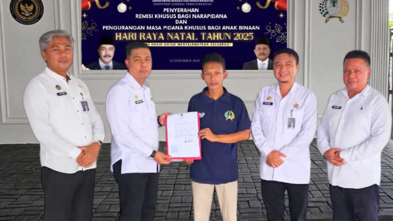 Seorang Narapidana Rutan Baturaja Peroleh Remisi Natal 2025
