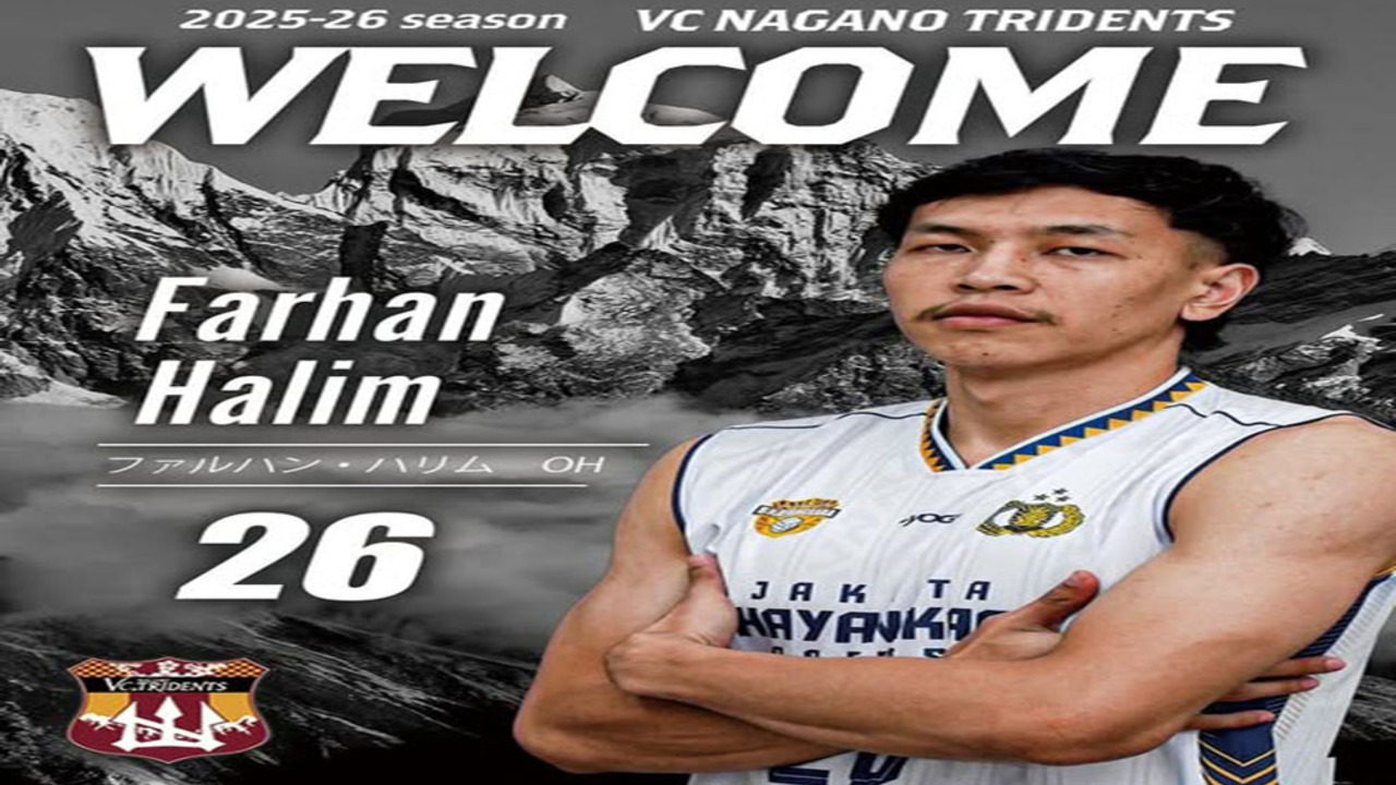 Farhan Halim Resmi Perkuat VC Nagano Tridents di Liga Jepang 2025/2026
