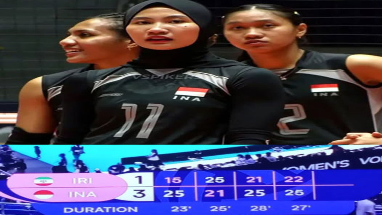 Hasil AVC Women's Cup 2026: Garuda Pertiwi Terbang Tinggi! Indonesia Hajar Iran 3-1.