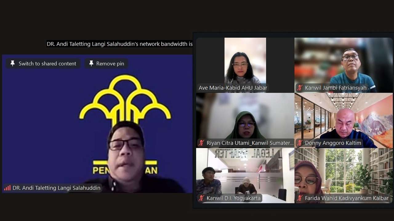 Akselerasi Kemudahan Berusaha, Kanwil Kemenkum Sumsel Perkuat Komitmen Target 185 Perseroan Perorangan