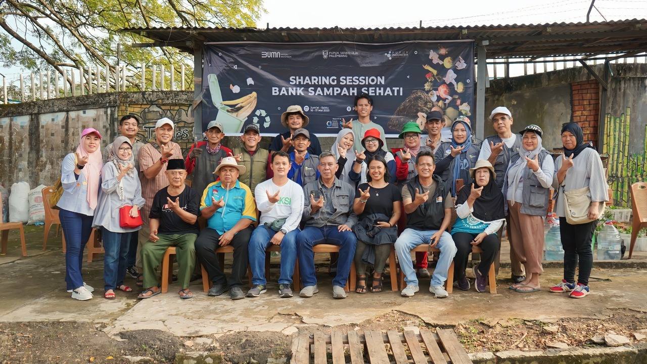 Dorong Pengelolaan Sampah Berkelanjutan, Pusri Laksanakan Sharing Session Bank Sampah Sehati