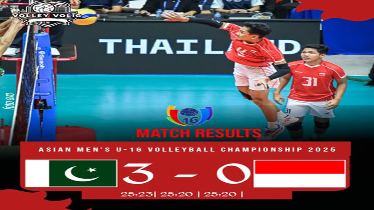 Timnas Voli Putra U-16 Indonesia Takluk 0-3 dari Pakistan