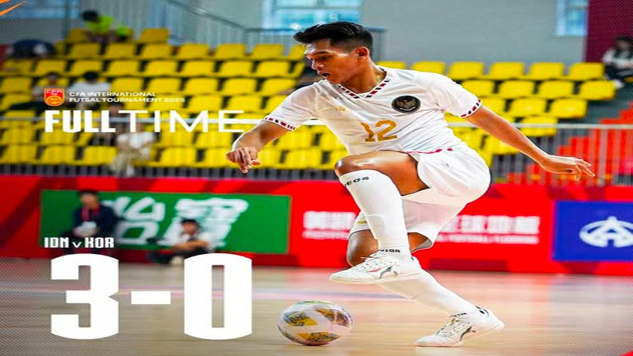 Bungkam Korea Selatan 3-0, Timnas Futsal Indonesia Tantang Denmark di Final CFA Futsal 2025