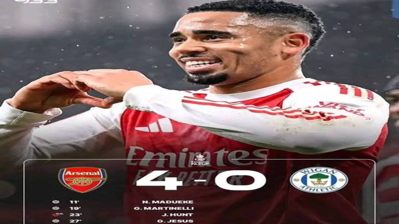 Hasil Arsenal vs Wigan 4-0: Meriam London Segel Tiket 16 Besar.