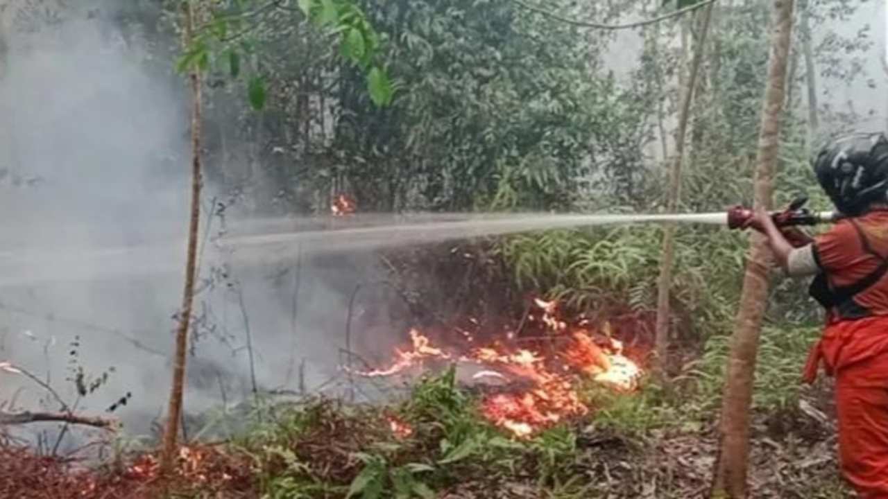 Karhutla Capai 60 Hektare, Suplai 9.000 Liter Air Dikerahkan
